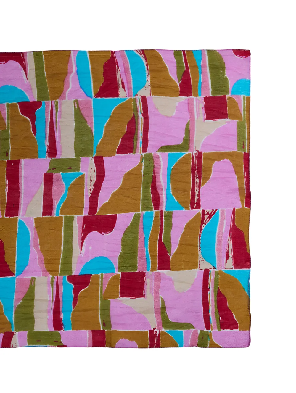 Abstract Silk Scarf