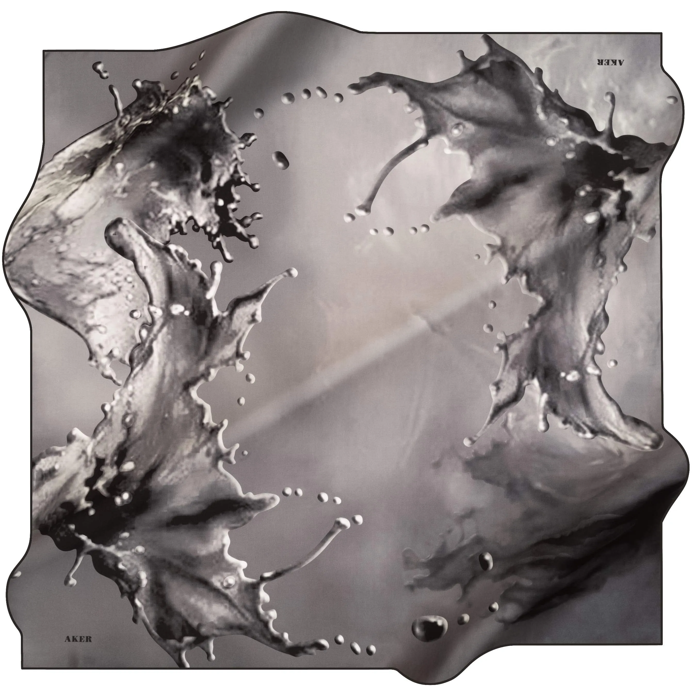 Aker Water Abstract Silk Scarf No. 13