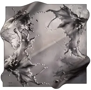 Aker Water Abstract Silk Scarf No. 13