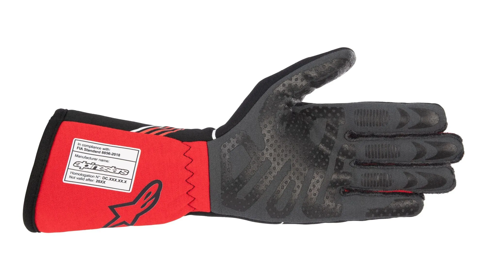 ALPINESTARS 3551023_13_L TECH 1-RACE v3 Racing gloves, FIA 8856-2018, black/red, Size L