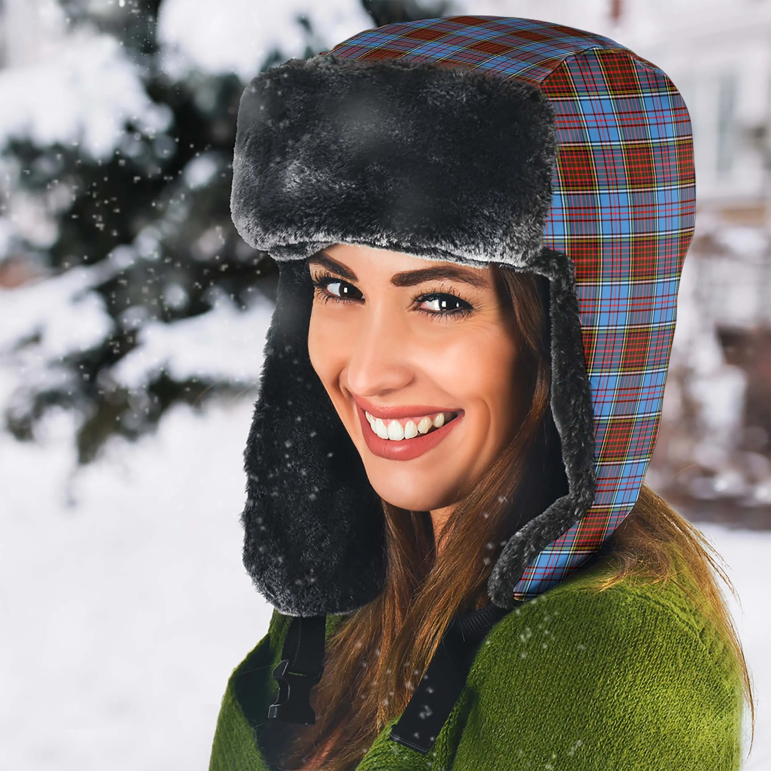 Anderson Modern Tartan Winter Trapper Hat