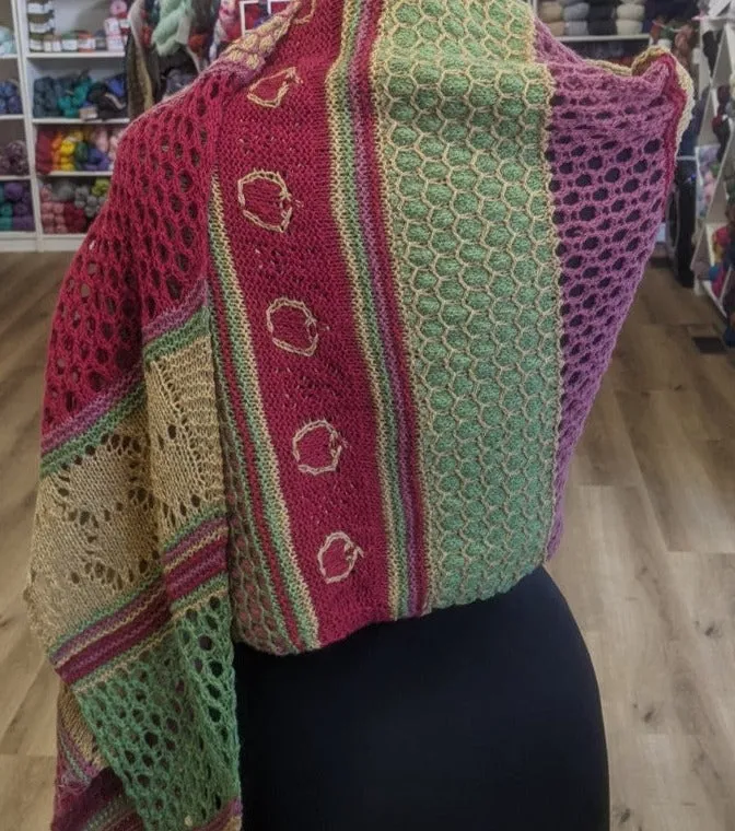 Apples & Honey shawl kit