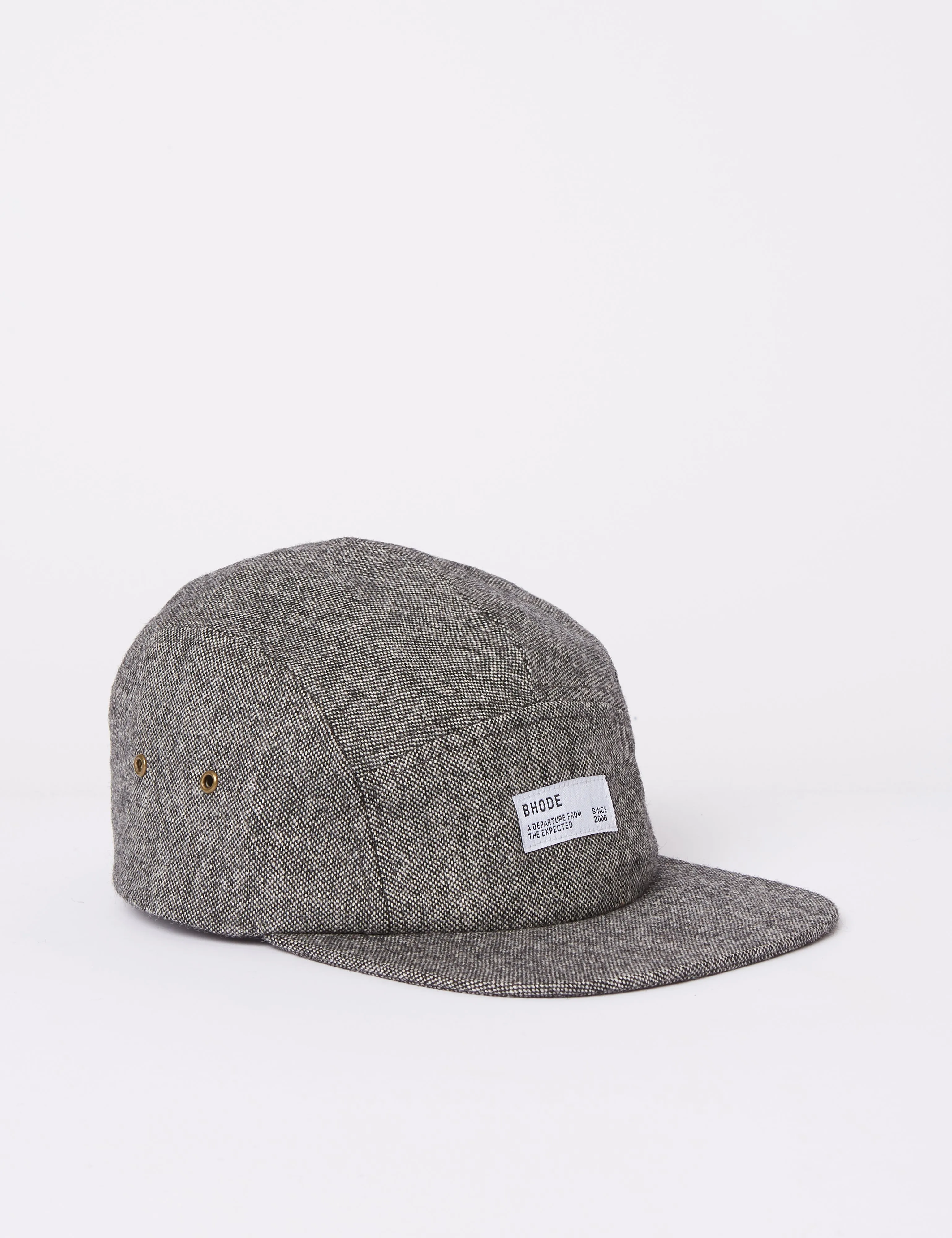 Bhode 5-Panel Cap (Mixed Wool) - Grey