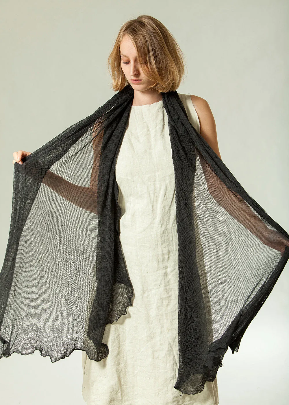 Big Bamboo Air Shawl - Charcoal