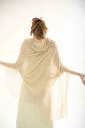 Big Bamboo Air Shawl - Light Linen,Sand