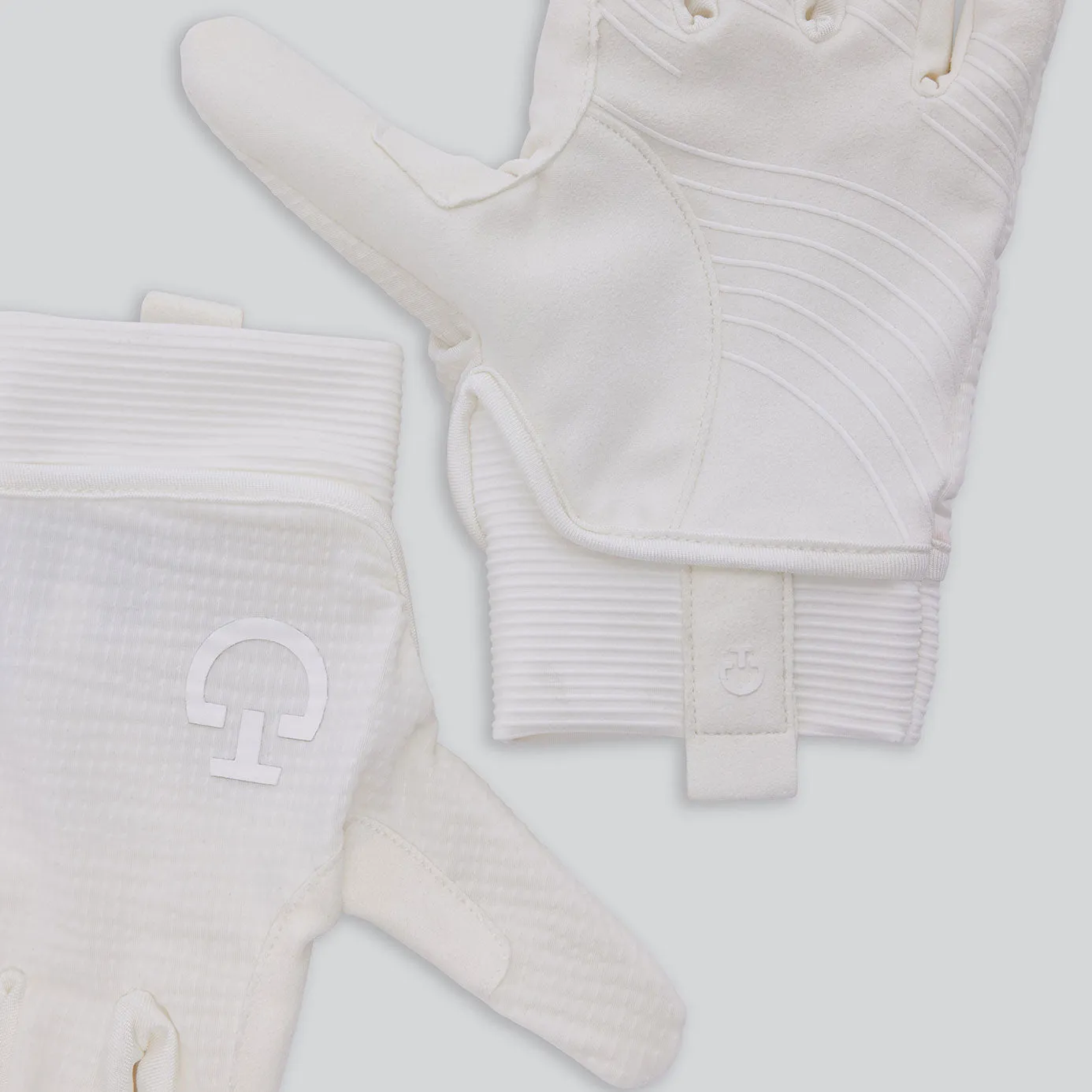 Cavalleria Toscana Mesh Grip Gloves - White