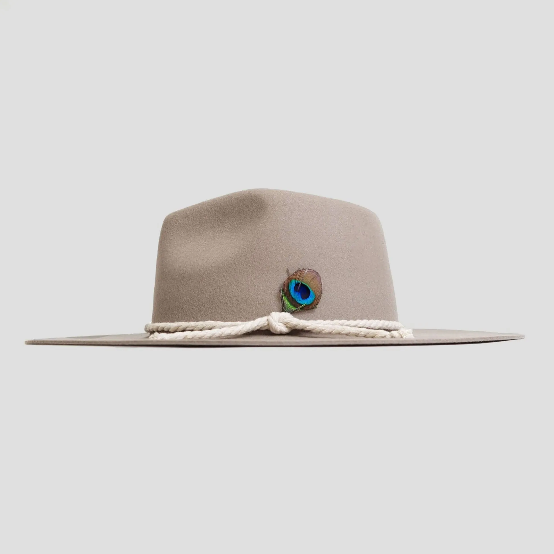 Classic Men's Felt Fedora Hat-Walnut