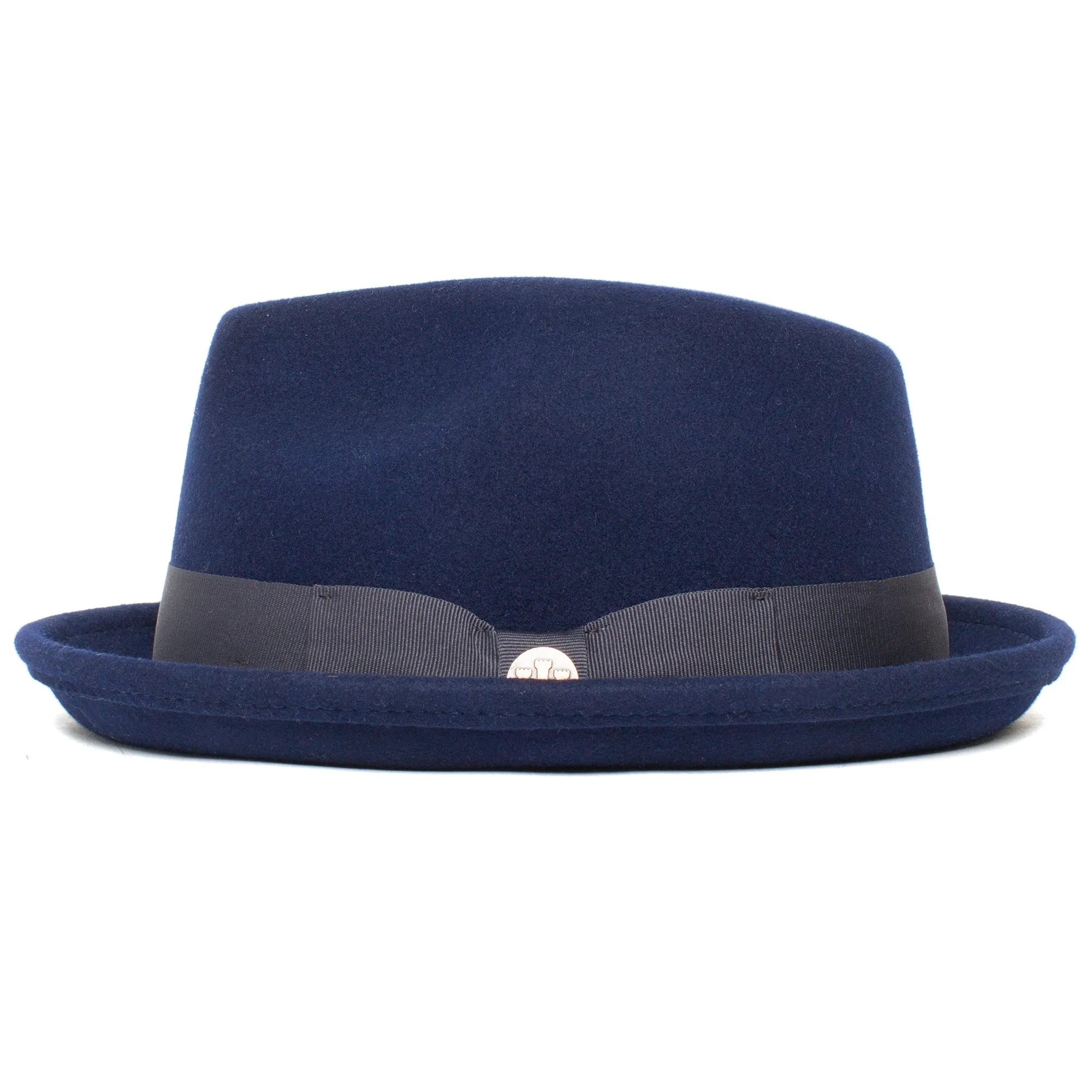 Classic Pork Pie Fedora Hat-Brown