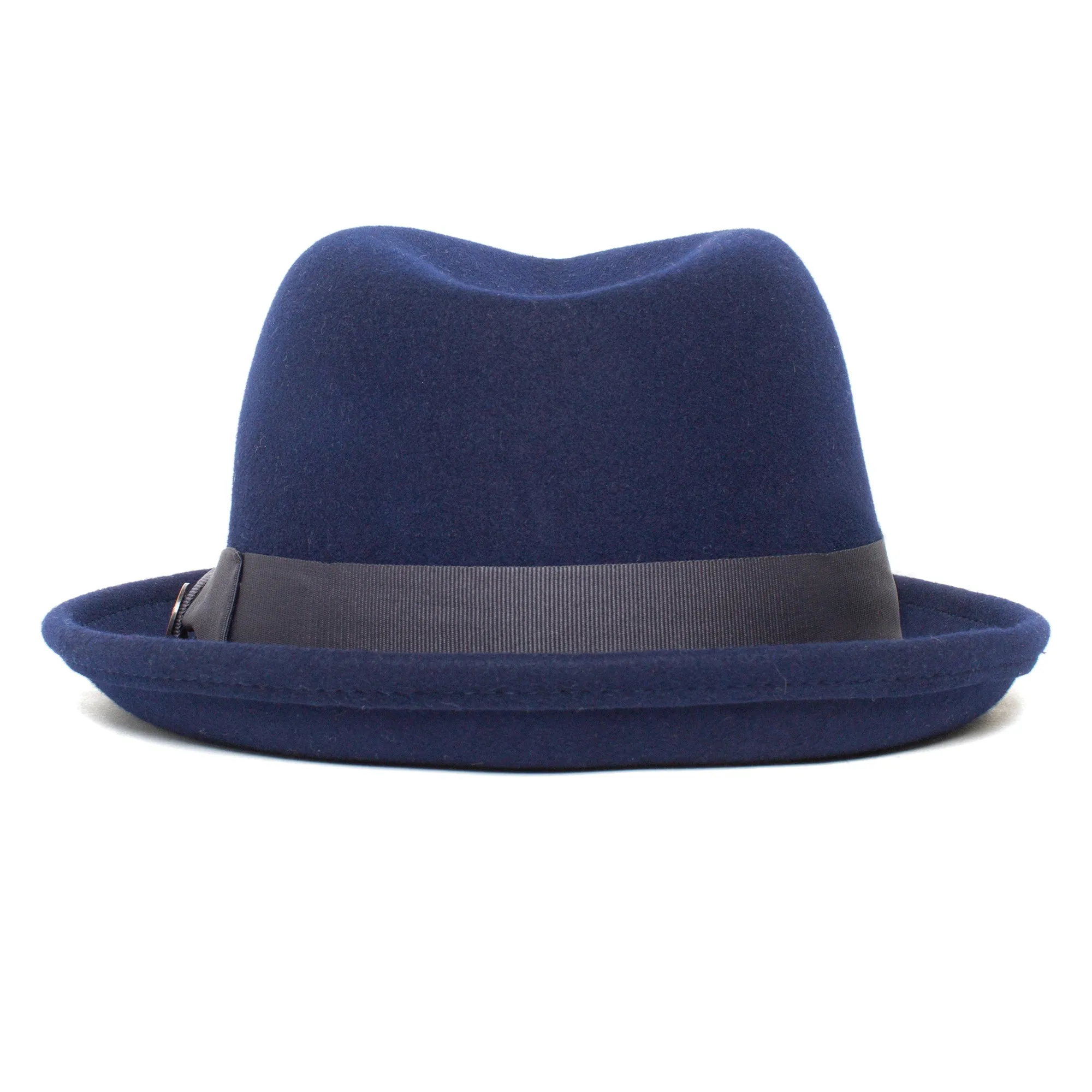 Classic Pork Pie Fedora Hat-Brown