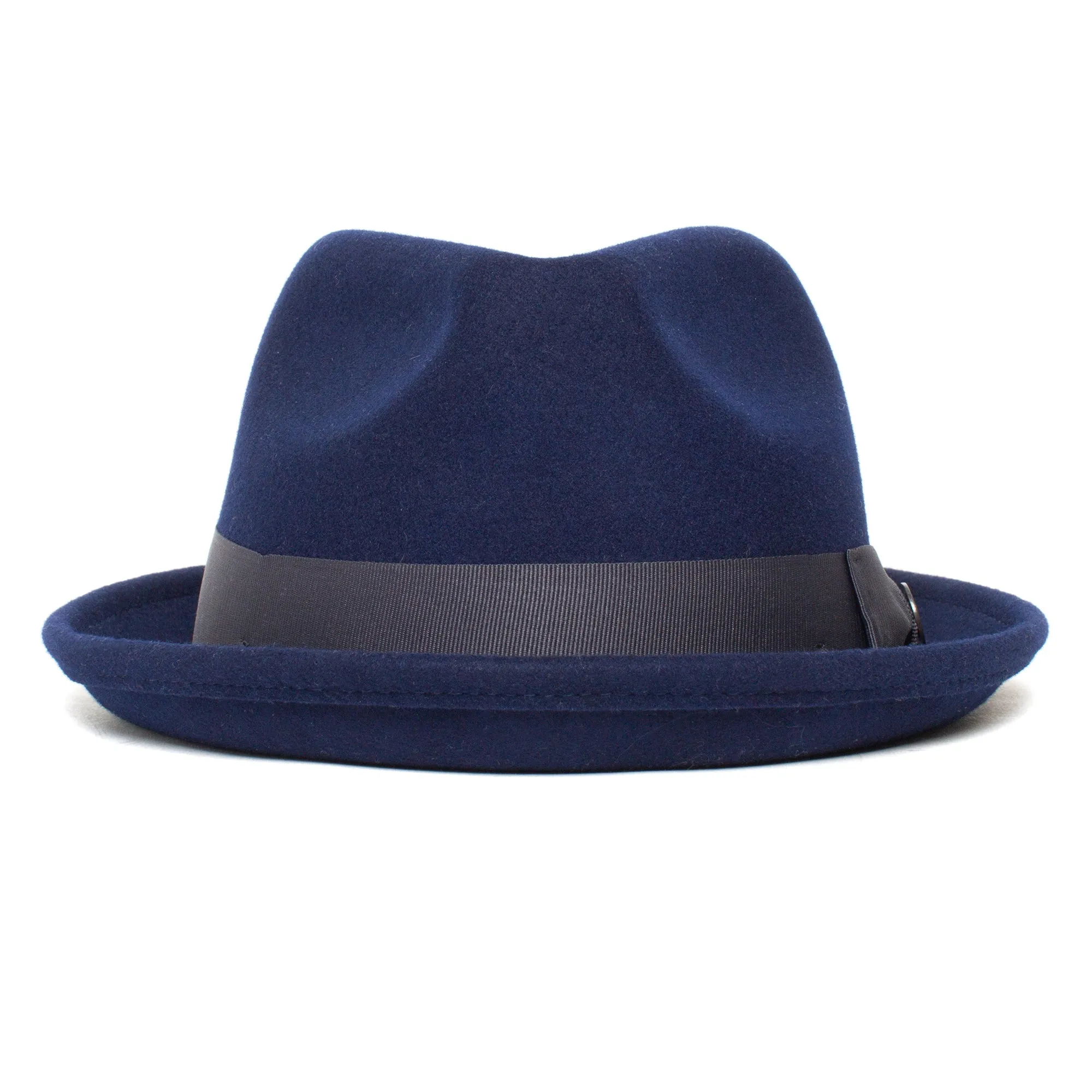 Classic Pork Pie Fedora Hat-Brown