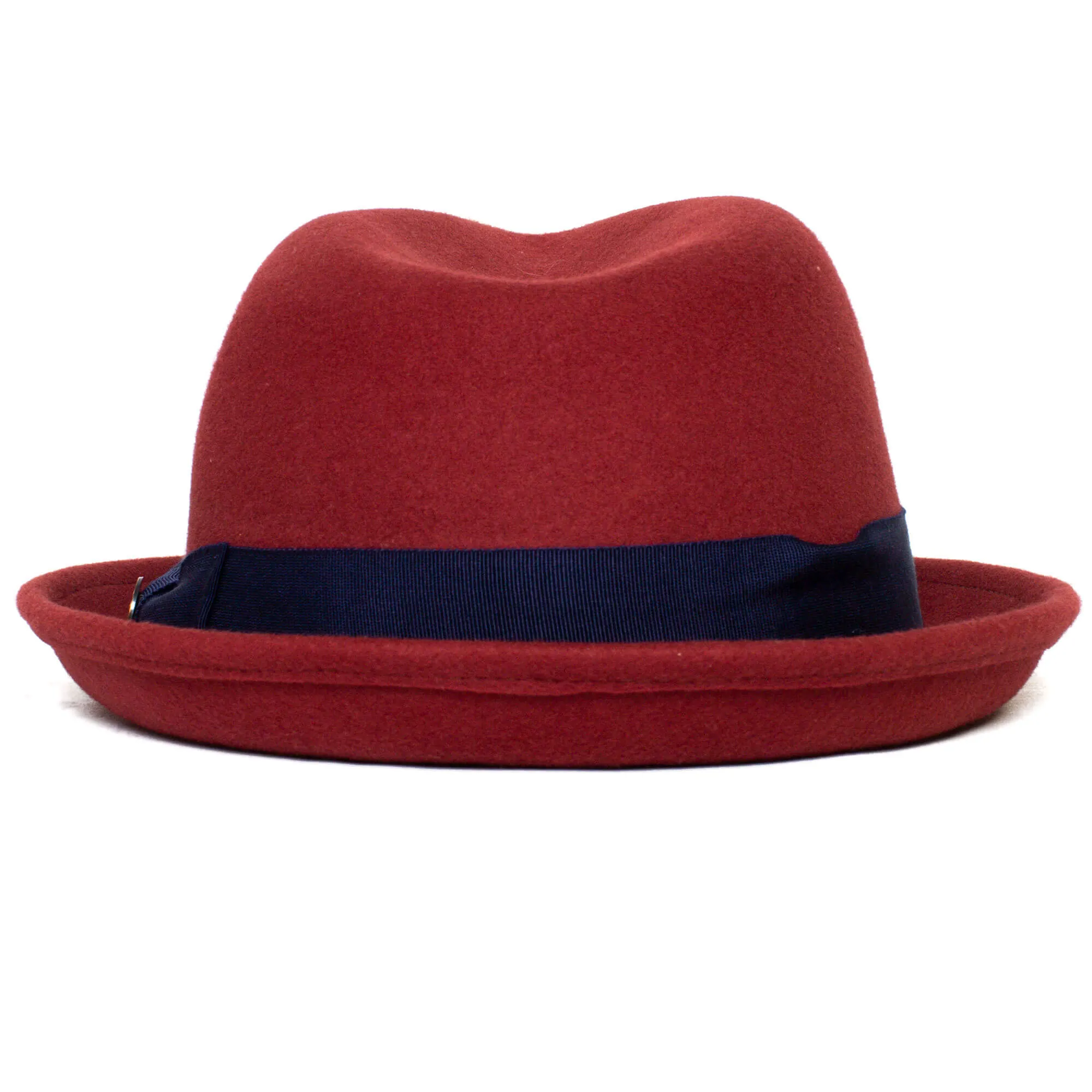 Classic Pork Pie Fedora Hat-Brown