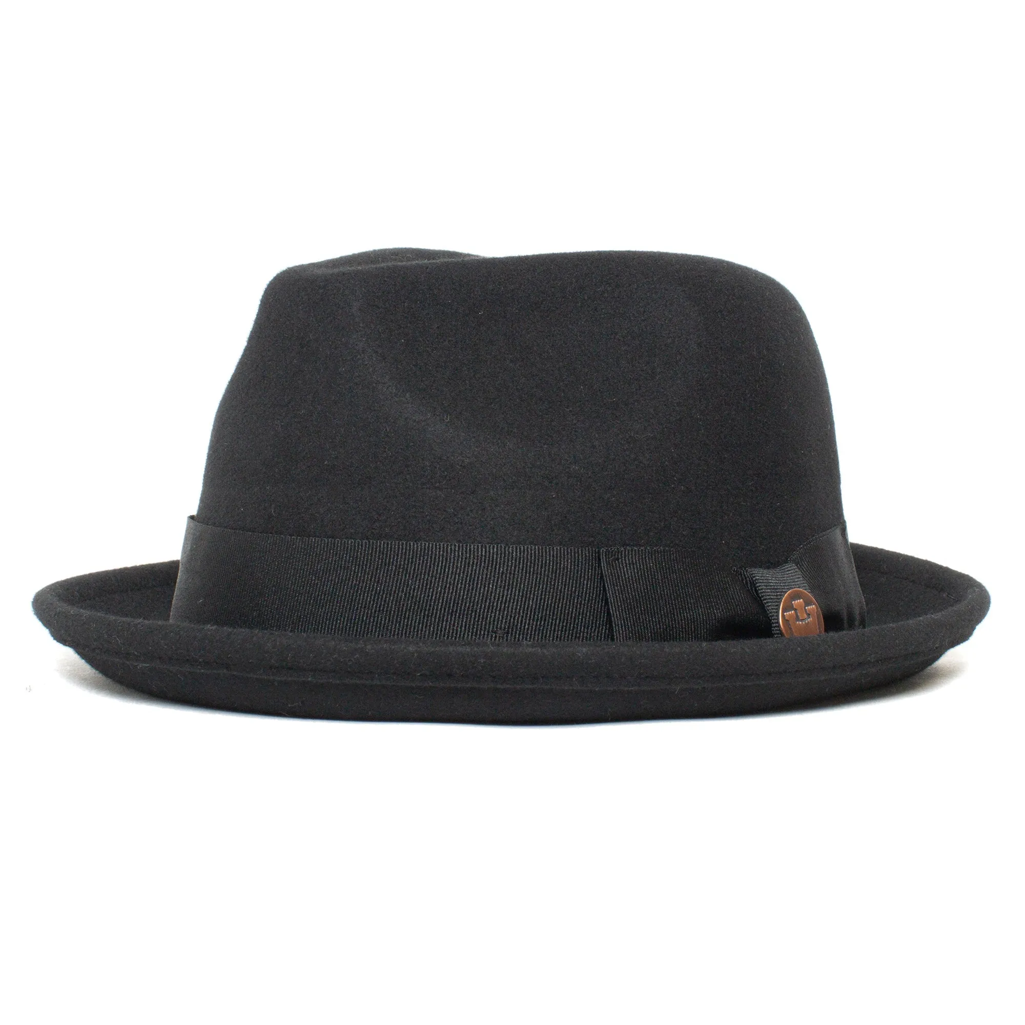 Classic Pork Pie Fedora Hat-Brown