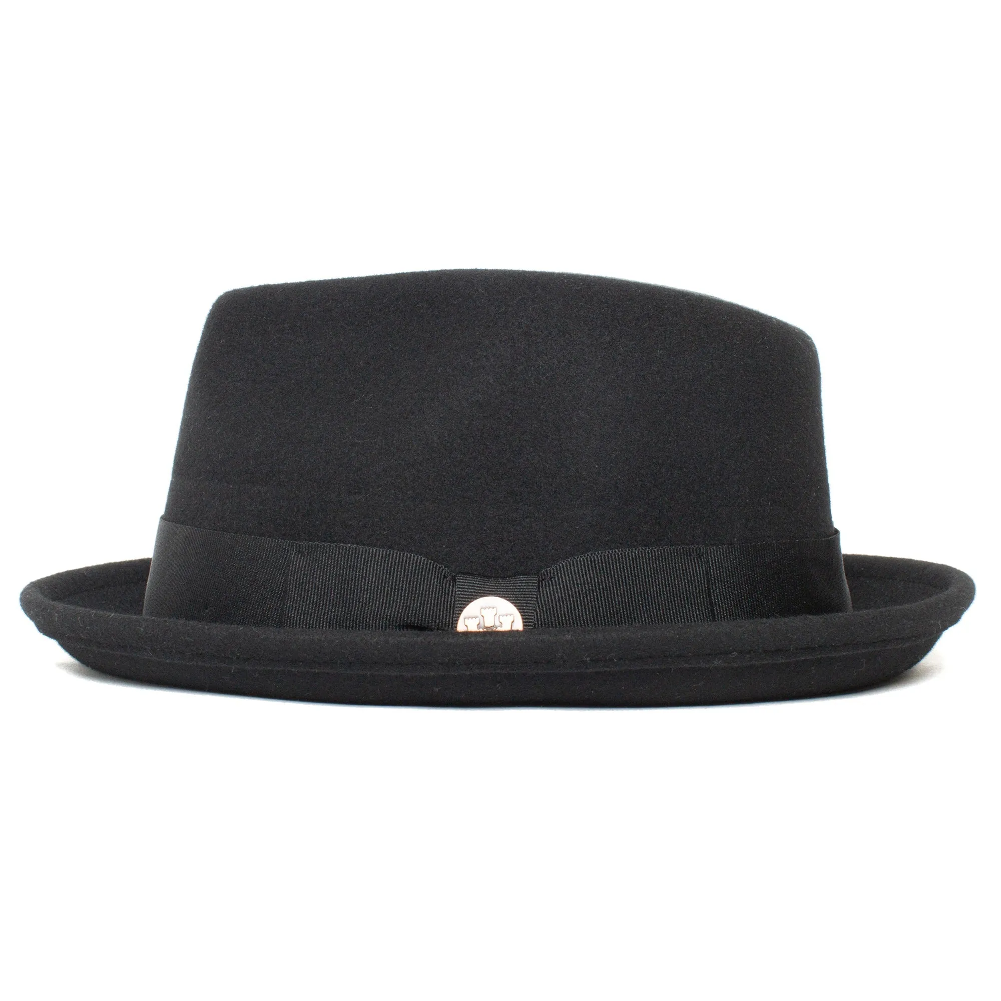 Classic Pork Pie Fedora Hat-Brown