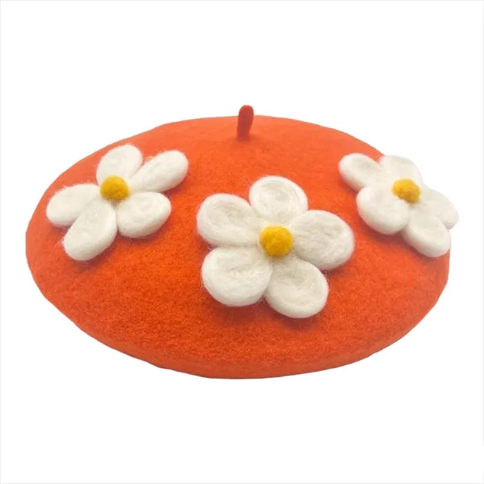 Daisy Crochet Beret