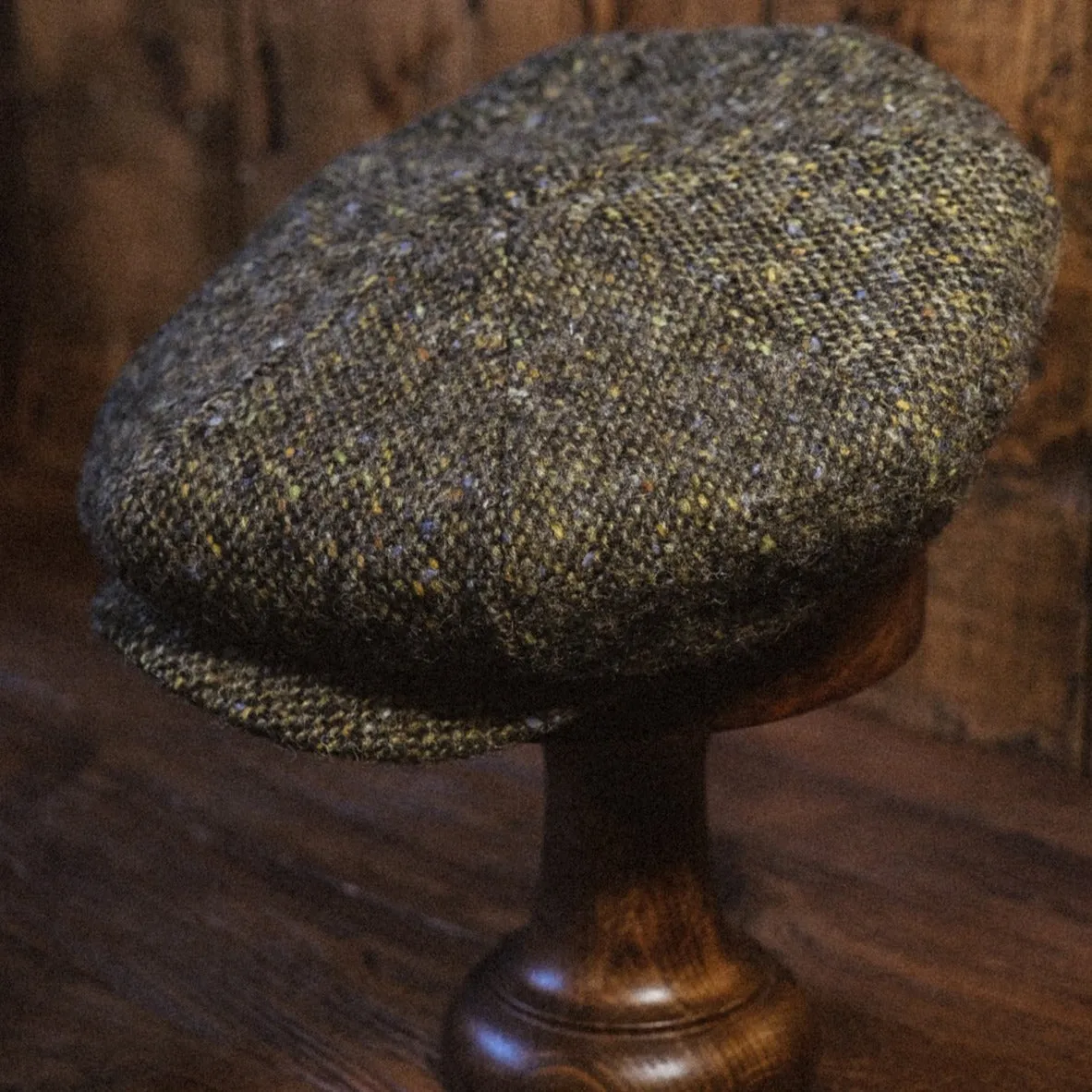 Eight Piece Fashion Brown Wool Newsboy Cap