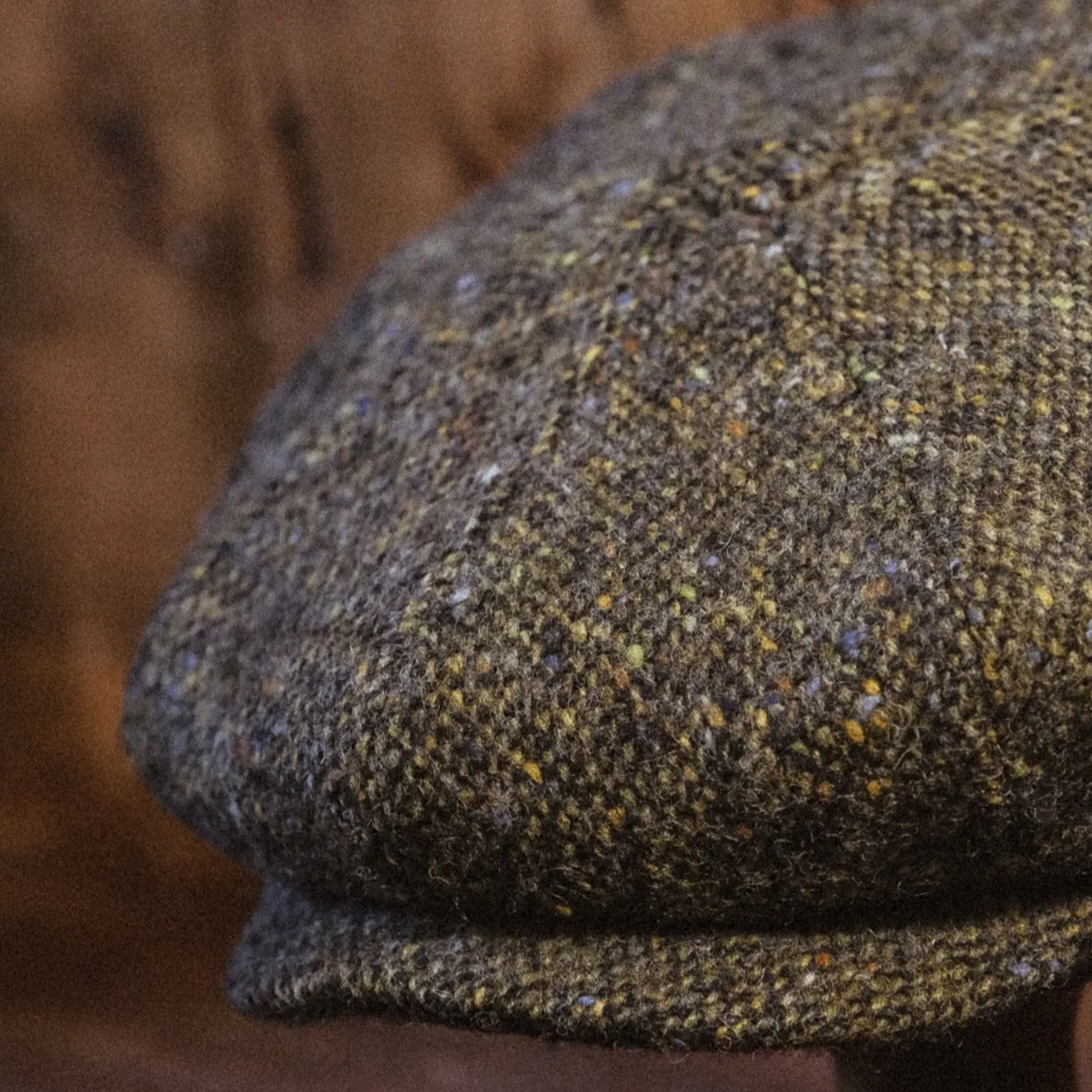 Eight Piece Fashion Brown Wool Newsboy Cap