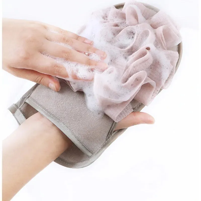 EXFOLIATING BATH SHOWER GLOVES