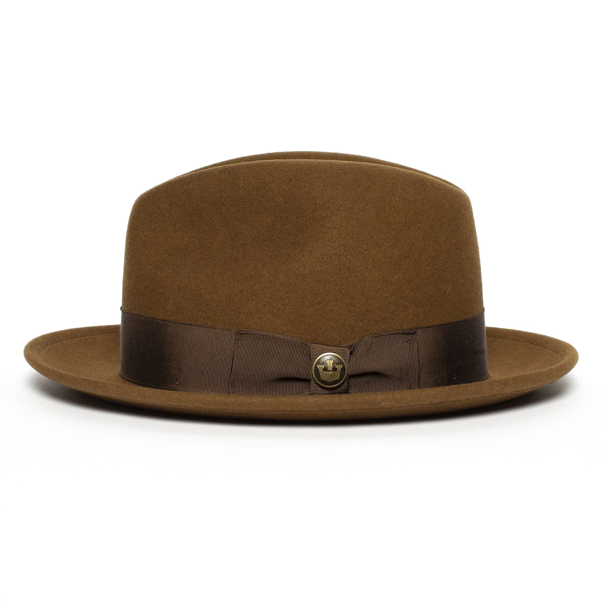 Felt Finery Series Trendy Bow Tie Felt Fedora Hat