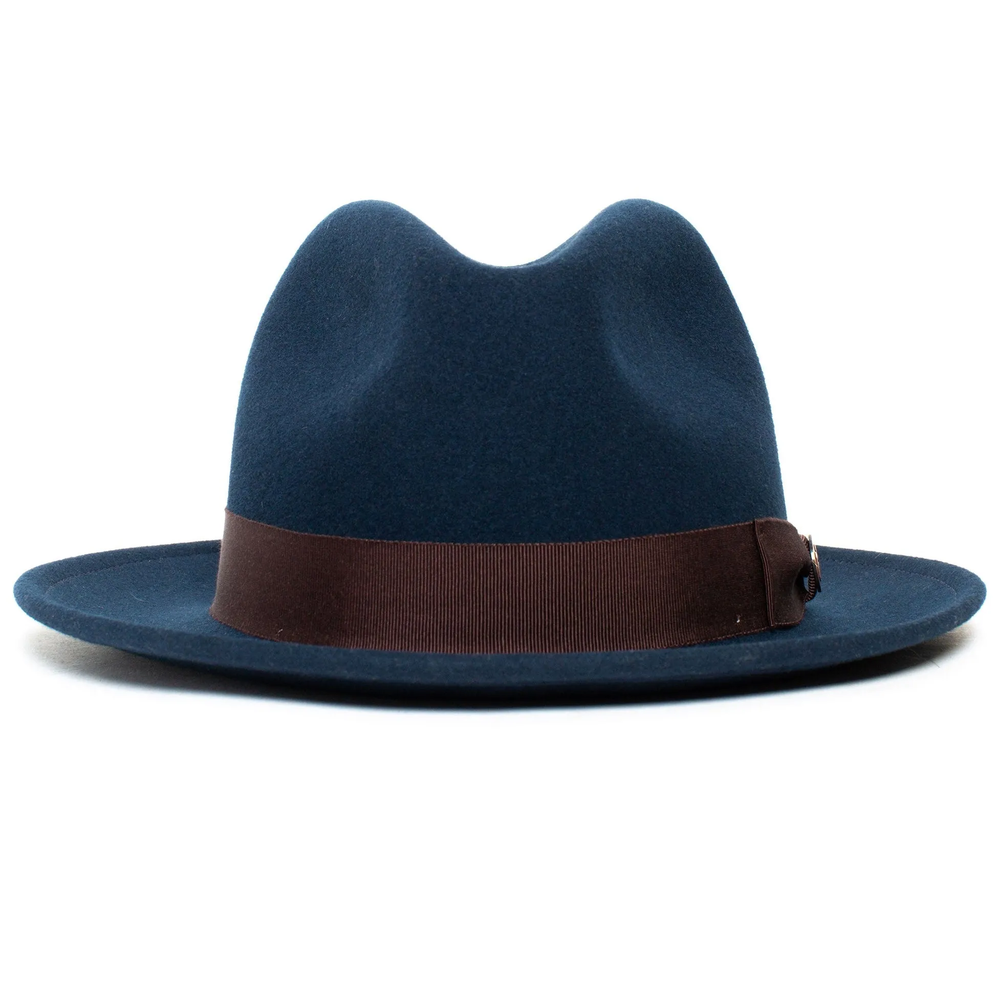 Felt Finery Series Trendy Bow Tie Felt Fedora Hat