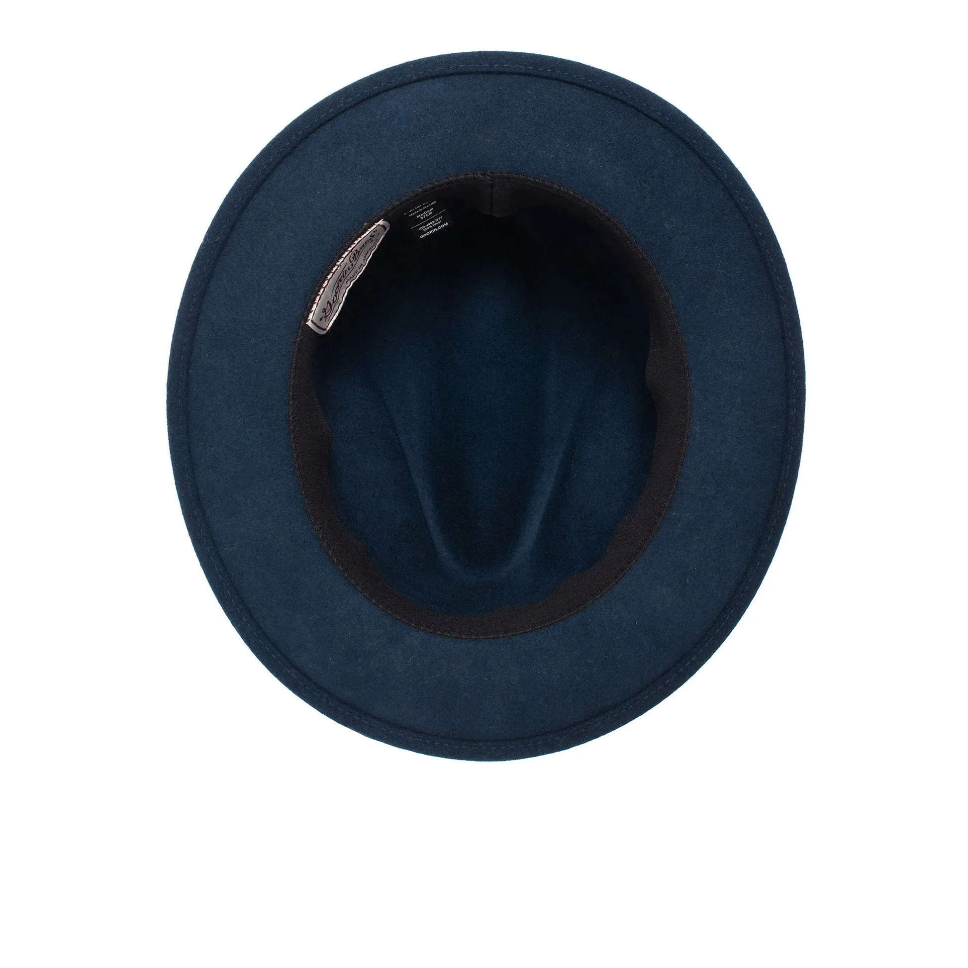 Felt Finery Series Trendy Bow Tie Felt Fedora Hat