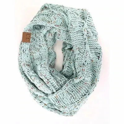 Flecked C.C. Infinity Scarf (MULTIPLE COLORS)