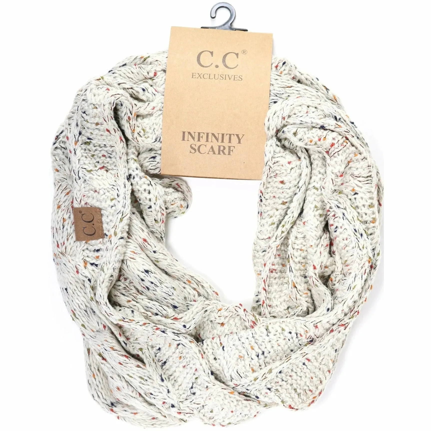 Flecked C.C. Infinity Scarf (MULTIPLE COLORS)