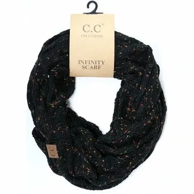 Flecked C.C. Infinity Scarf (MULTIPLE COLORS)