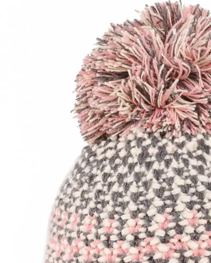 Girls Tiana Knitted Bottle Hat - Grey