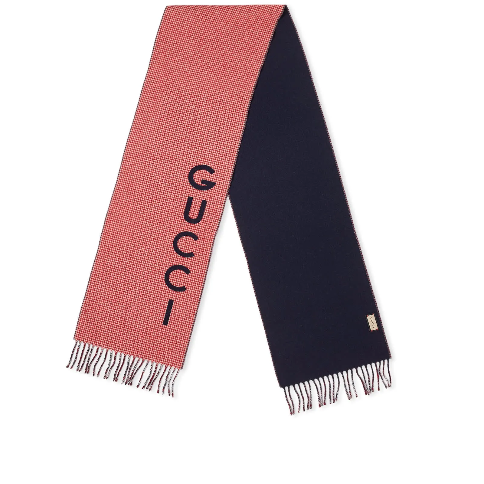 Gucci Poulette Scarf, Red & Blue