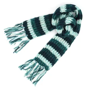 Hand Knitted Wool Scarf - SD Teal