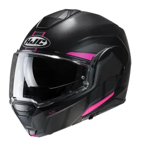 HJC I100 Beis MC8SF Pink Flip Up Motorbike Helmet