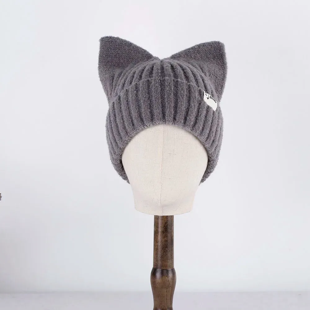 Kitty Beanie Korean Style Woolly Knitted Hat