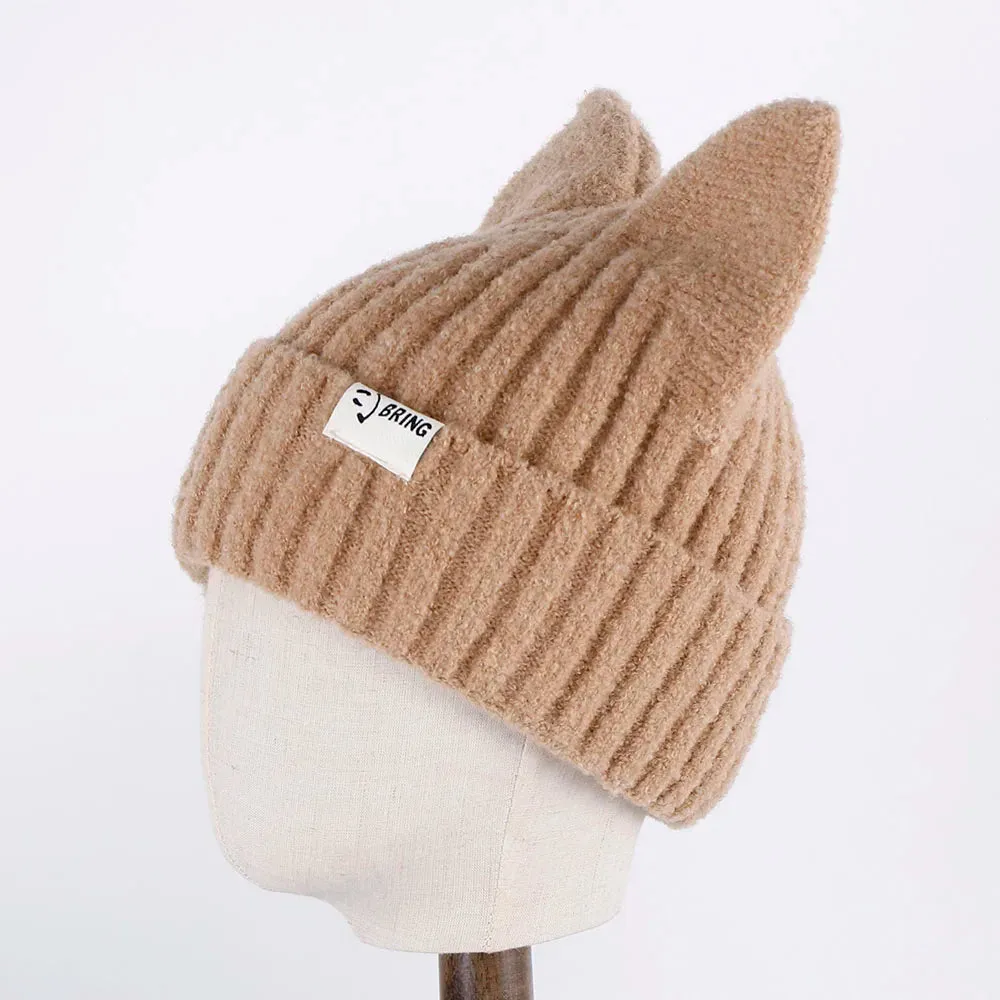 Kitty Beanie Korean Style Woolly Knitted Hat