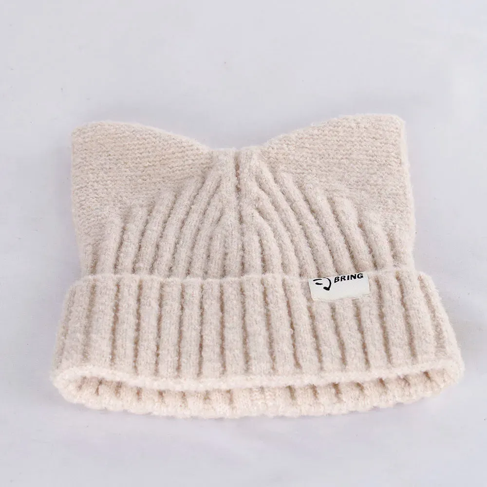 Kitty Beanie Korean Style Woolly Knitted Hat