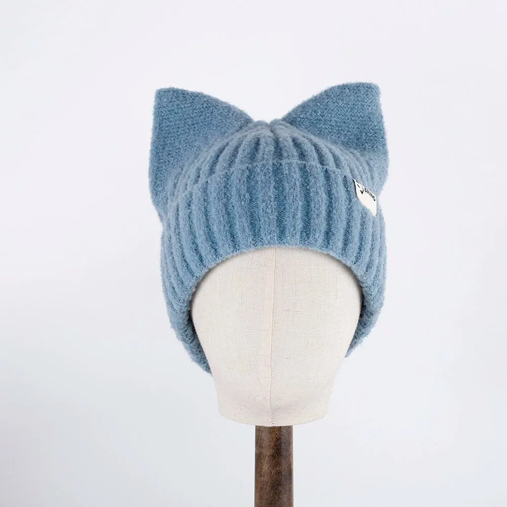 Kitty Beanie Korean Style Woolly Knitted Hat