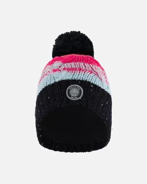 Knit Hat Gradient Blue, Coral And Fuschia by Deux par Deux