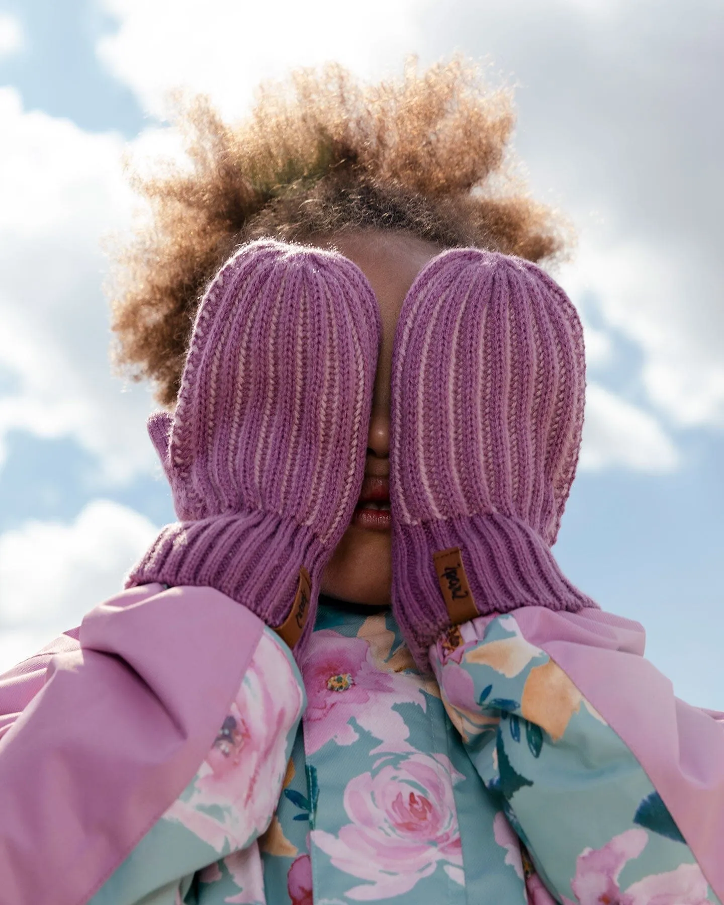 Knit Mittens Mauve