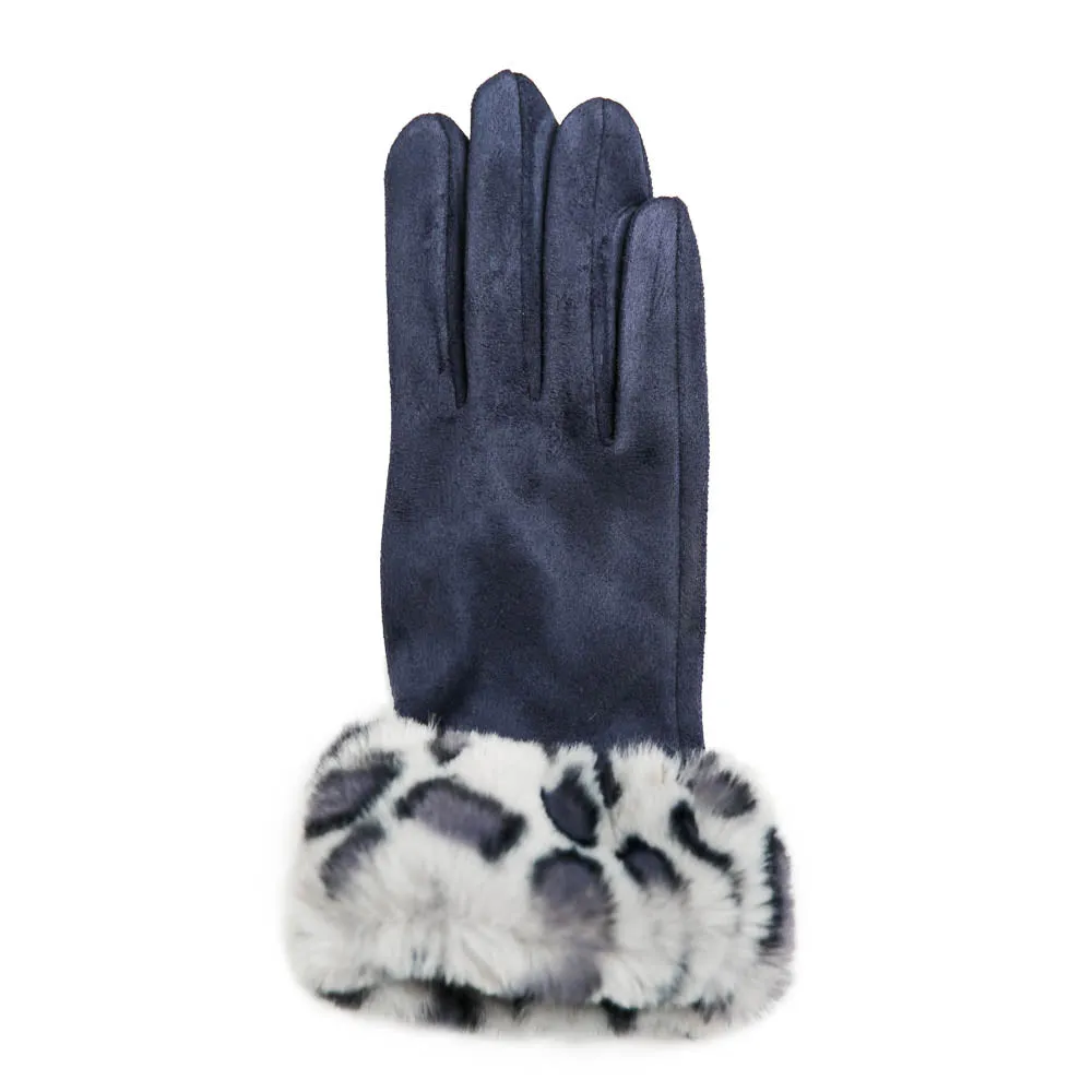 Leah Faux Suede Texting Glove