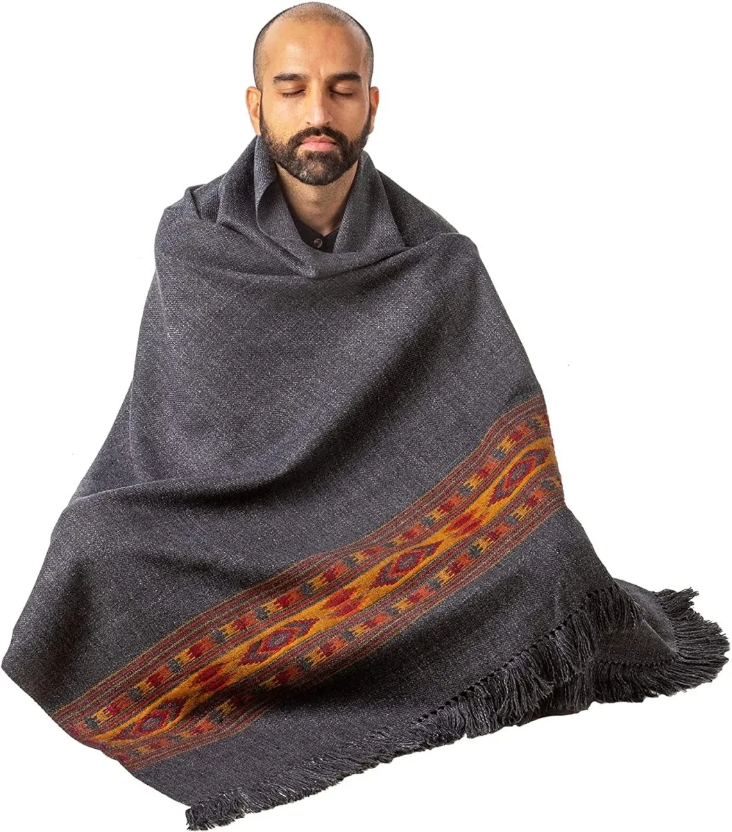 Meditation Shawl / Meditation Blanket / Prayer Shawl for Men Women (Love)