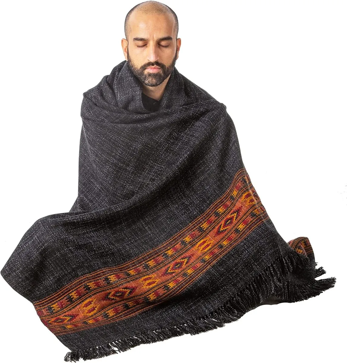 Meditation Shawl / Meditation Blanket / Prayer Shawl for Men Women (Love)