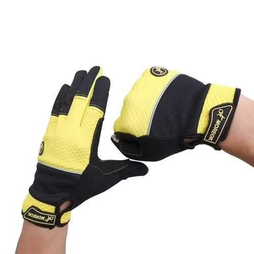 MOREOK Warm Cycling Winter Gloves with Touch Screen Full Finger Mountain Bike Gloves Road Racing Bicycle Gloves Light Silicone Gel Pad Men Women Work Gloves