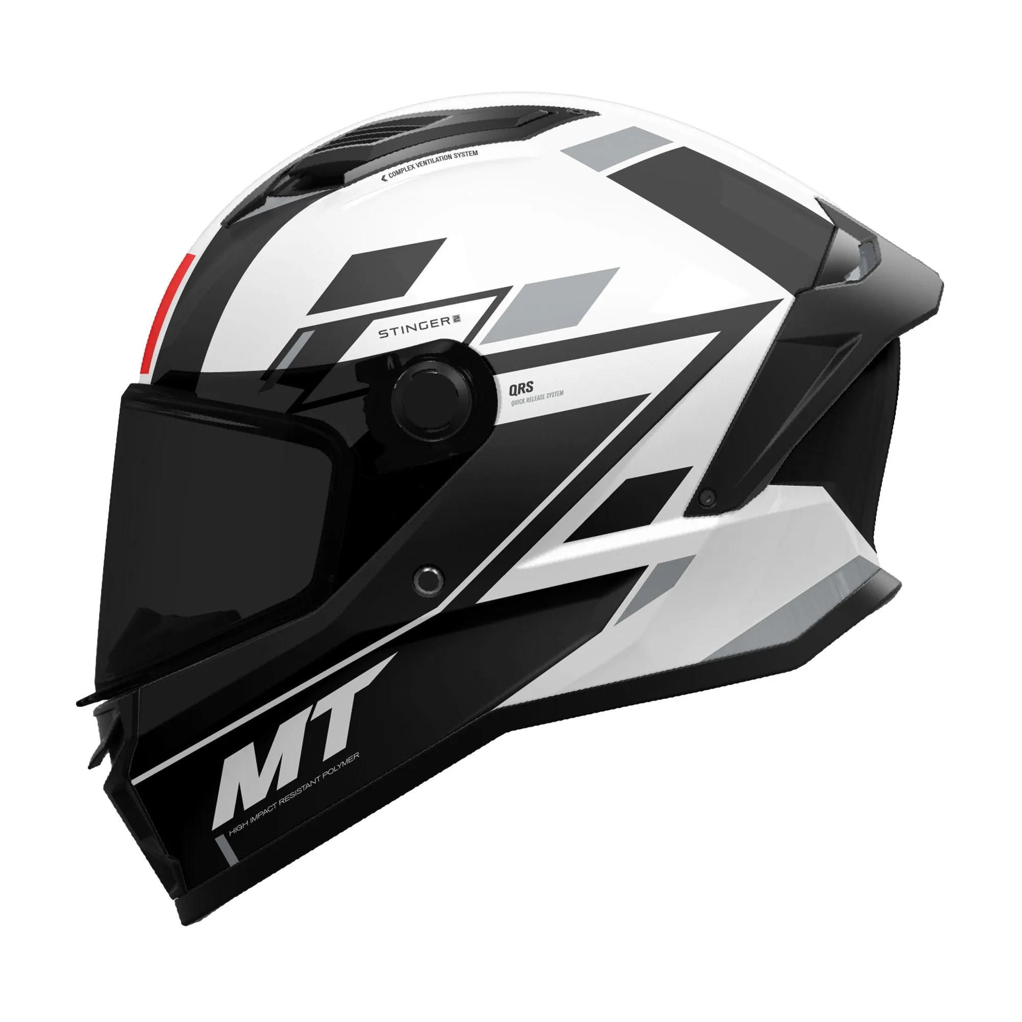 MT Stinger 2 Zivze A2 Gloss Black White