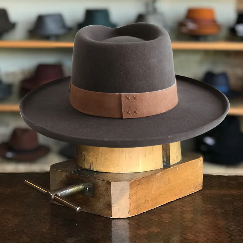 Old-World City Lights Felt Fedora