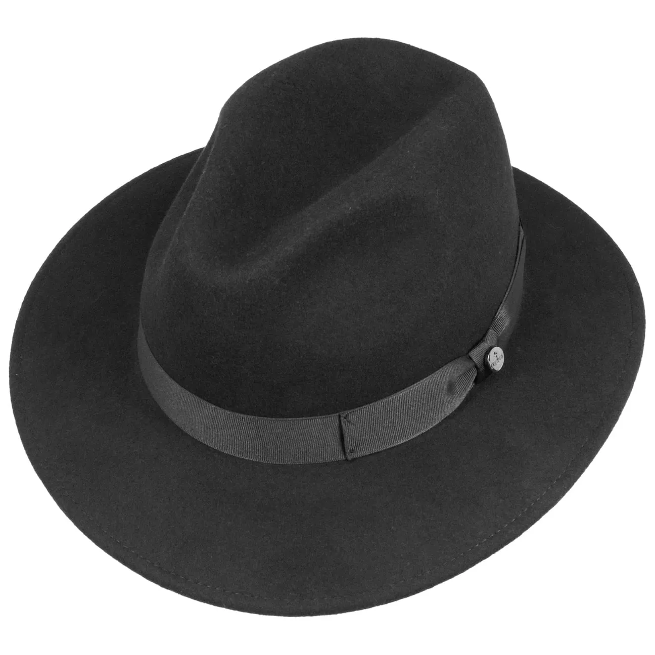 Old-World Wool Felt Fedora Hat