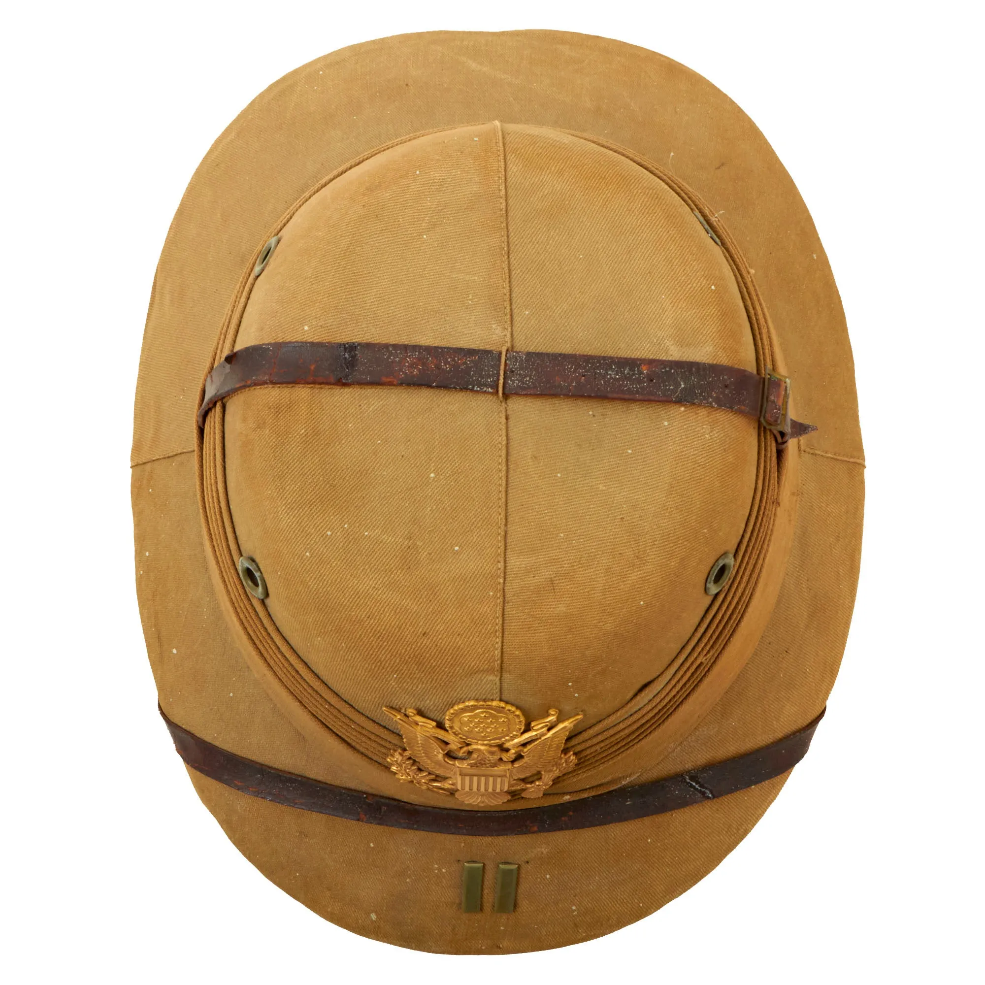 Original U.S. Pre-WWII CBI Theater “Bombay Bowler” Style Safari Pith Helmet by East Bengal Stores of Dacca