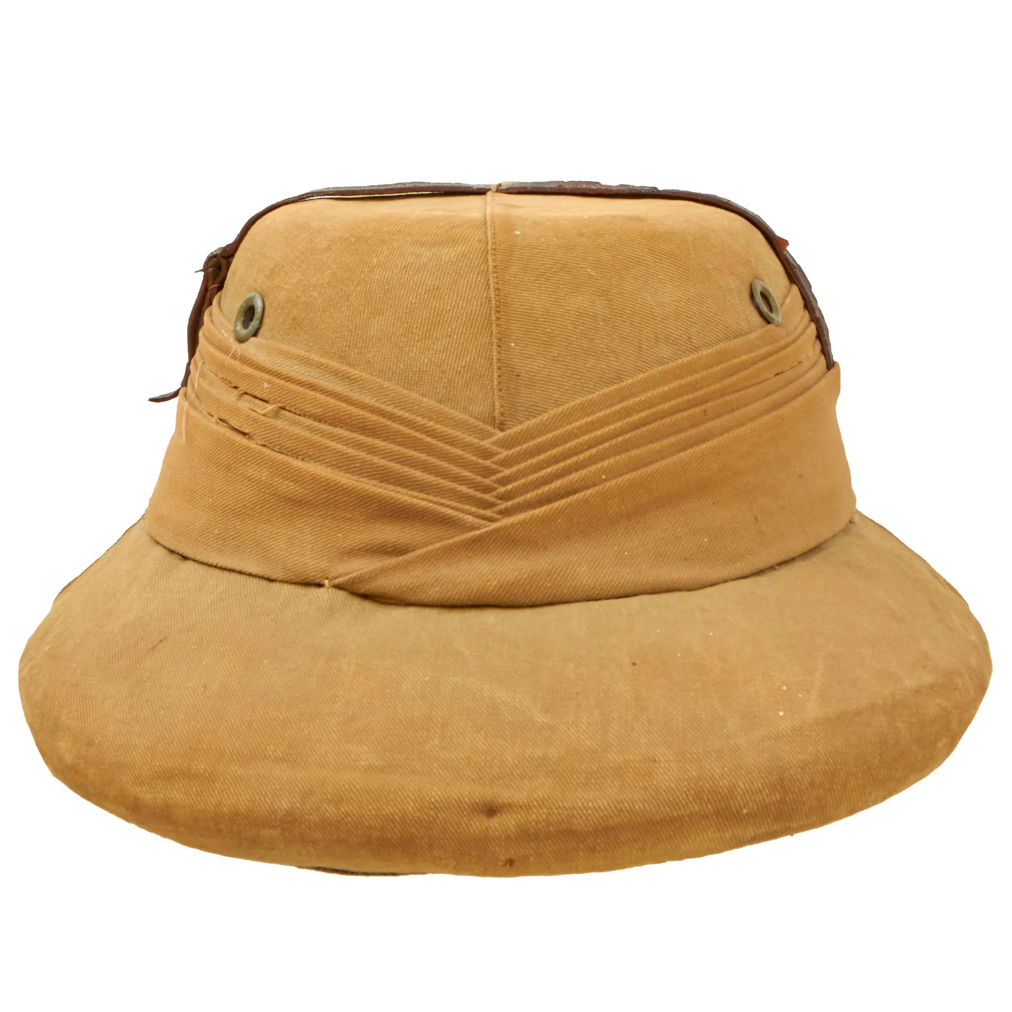 Original U.S. Pre-WWII CBI Theater “Bombay Bowler” Style Safari Pith Helmet by East Bengal Stores of Dacca