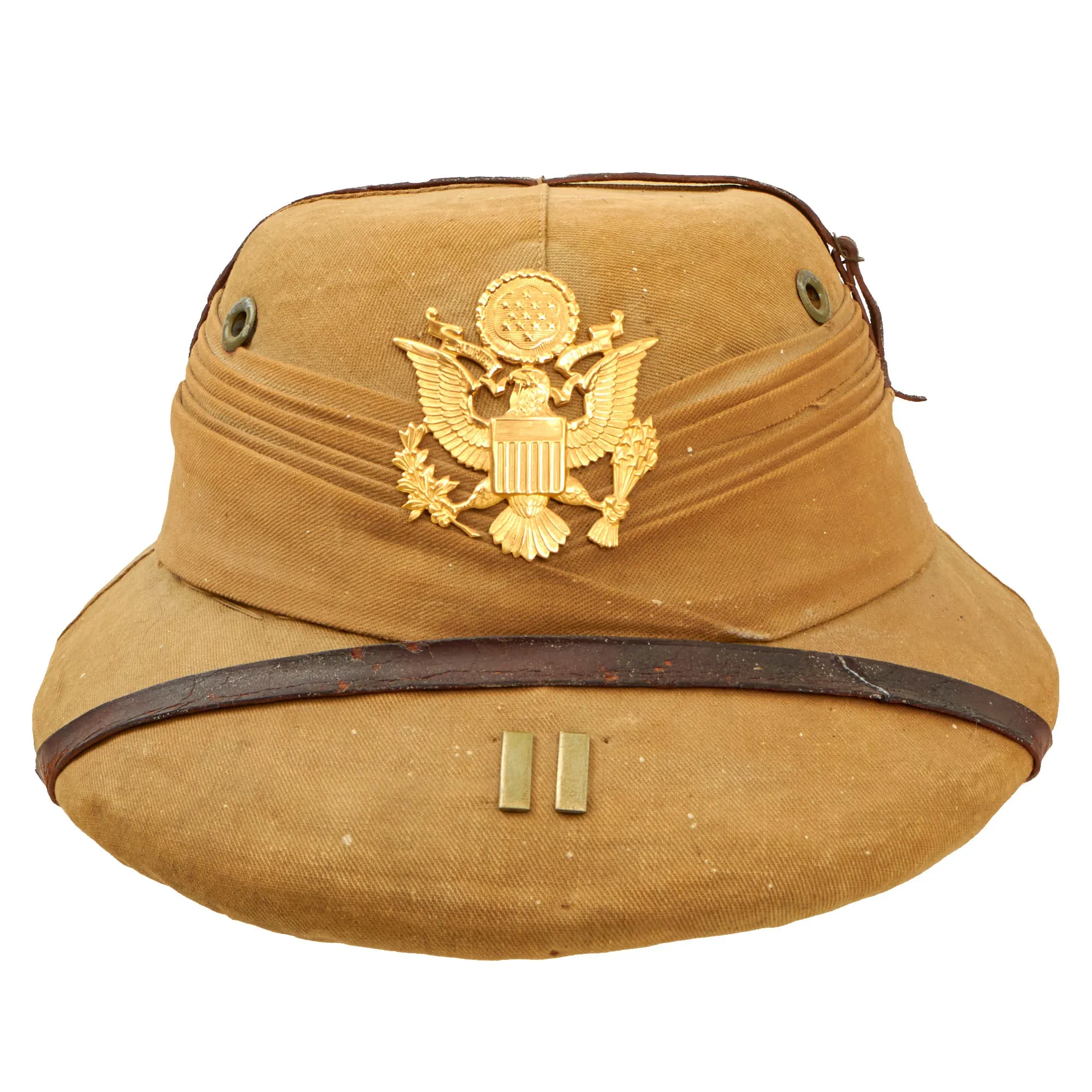 Original U.S. Pre-WWII CBI Theater “Bombay Bowler” Style Safari Pith Helmet by East Bengal Stores of Dacca