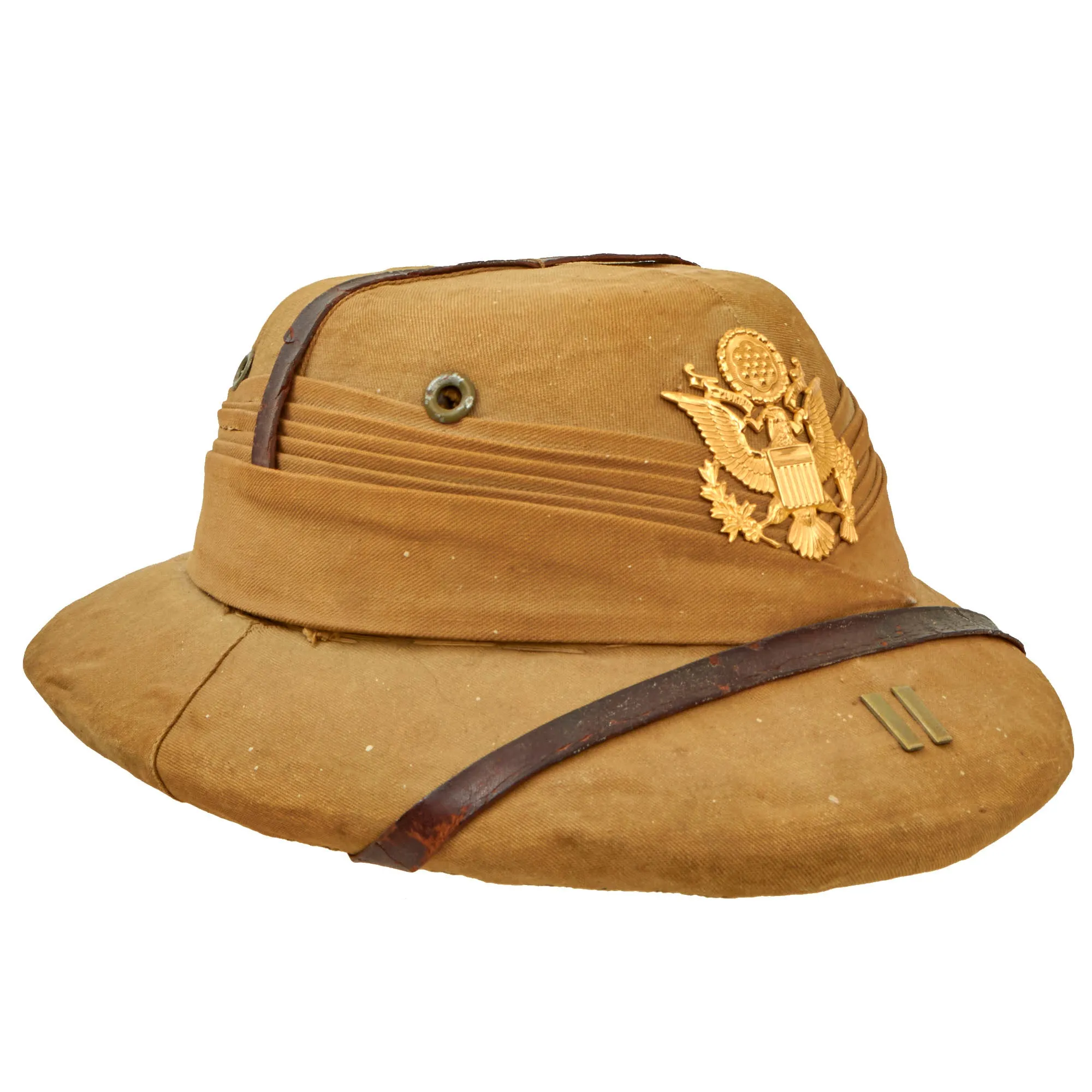 Original U.S. Pre-WWII CBI Theater “Bombay Bowler” Style Safari Pith Helmet by East Bengal Stores of Dacca