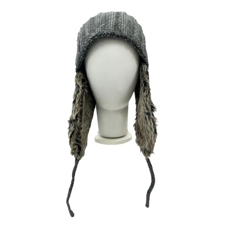 Peax Fur Earflap Beanie-GRAY