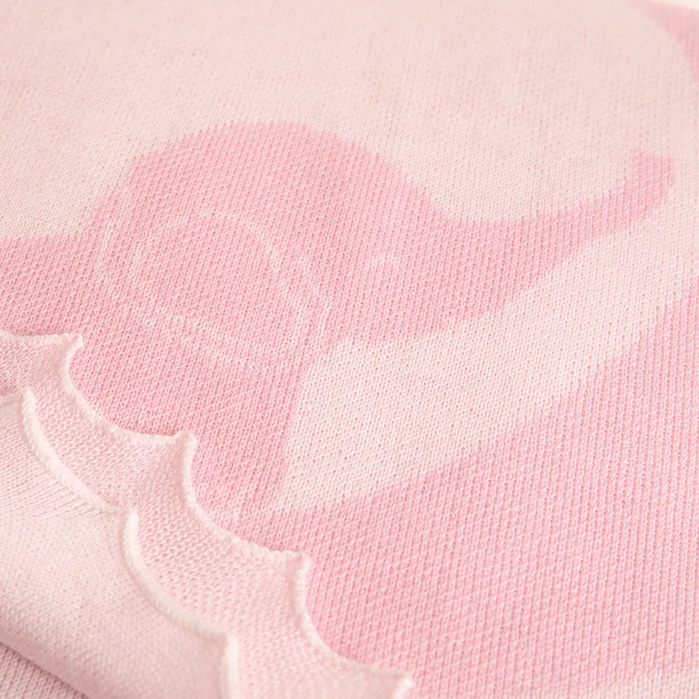 Personalised Baby Elephant Shawl - Pink